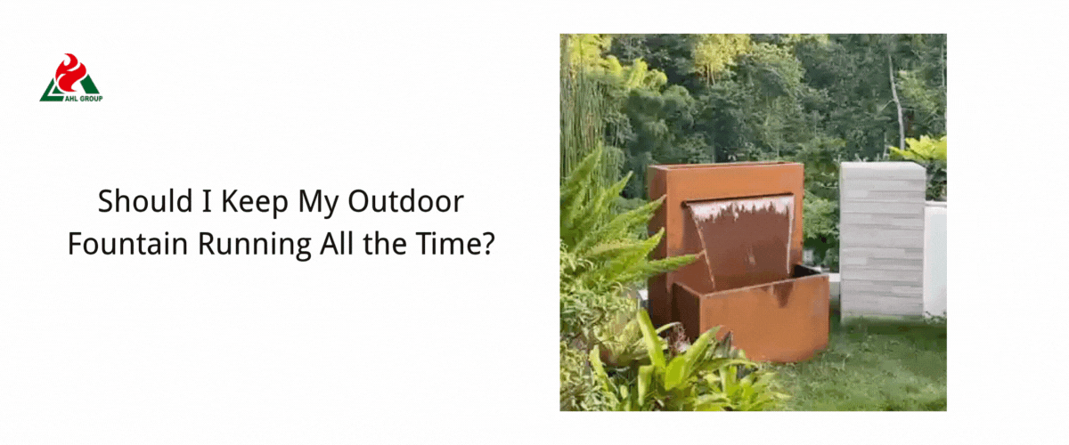 Should I Keep My Outdoor Fountain Running All the Time